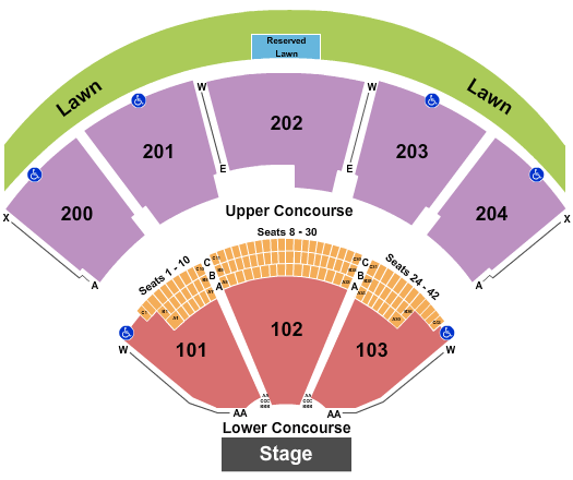 Shoreline Amphitheatre Santana Seating Chart